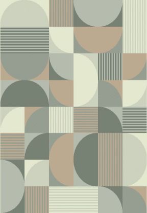 Afbeeldingen van VLOERKLEED PLAY 160X230 PAPER WHITE/LIGHT SIENNA