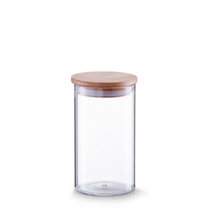 Afbeeldingen van ZELLER CANISTER 1000ML M/BAMBOE DEKSEL