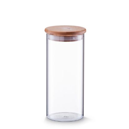 Afbeeldingen van ZELLER CANISTER 1400ML M/BAMBOE DEKSEL