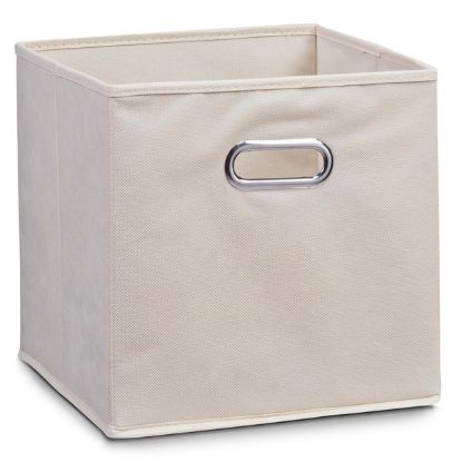 Afbeeldingen van ZELLER STORAGE BOX BEIGE 28X28X28CM