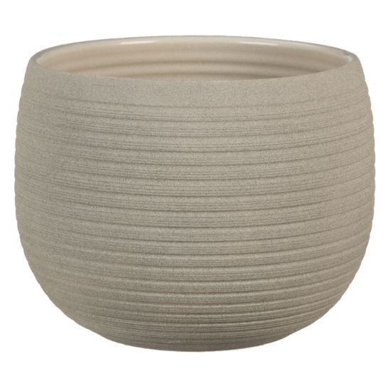 Picture of SCHEURICH ORCHID POT 744/18CM TAUPE STONE