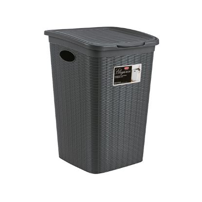 Afbeeldingen van STEFANPLAST ELEGANCE WASMAND 50L SLATE GREY