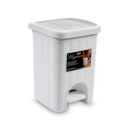 Afbeeldingen van STEFANPLAST ELEGANCE PEDAALEMMER 6L WIT
