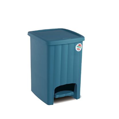 Afbeeldingen van STEFANPLAST PEDAALEMMER 20L.MARGHERITA TEAL BLUE