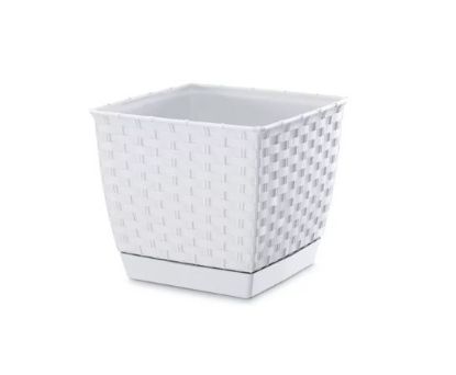 Afbeeldingen van PROSPERPLAST BLOEMPOT 25X25CM WIT
