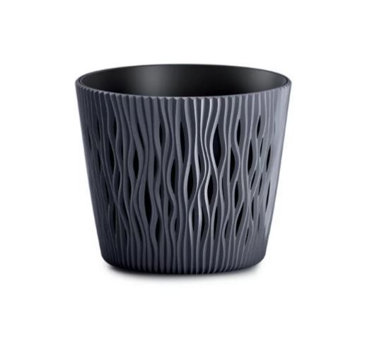 Picture of PROSPERPLAST BLOEMPOT ROND 16CM ANTRACIET S433 SANDY