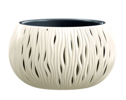 Afbeeldingen van PROSPERPLAST 37CM SANDY BLOEMPOT CREAM  CY728 