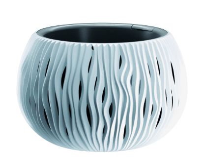 Afbeeldingen van PROSPERPLAST 29CM SANDY BLOEMPOT WIT 