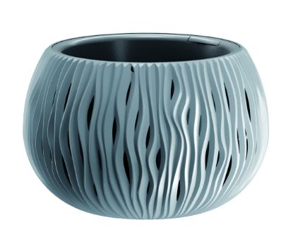 Afbeeldingen van PROSPERPLAST 29CM SANDY BLOEMPOT STONE GREY
