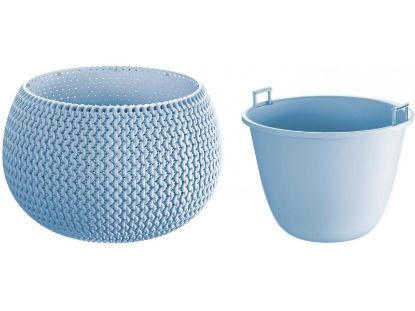 Afbeeldingen van PROSPERPLAST BLOEMPOT LBLAUW 24CM 656U SPLOFY