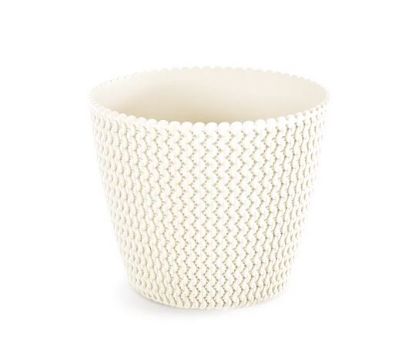Afbeeldingen van PROSPERPLAST BLOEMPOT 13CM CREME SPLOFY