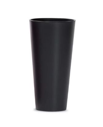Afbeeldingen van PROSPERPLAST BLOEMPOT ANTRACIET S433 TUBUS SLIM SHINE