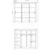Afbeeldingen van INOVA 3  3-DRS WARDROBE WHITE