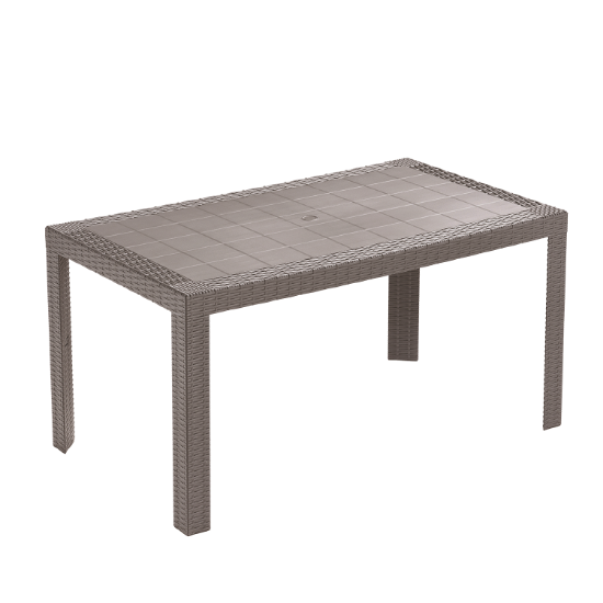 Afbeeldingen van ARETA URANO TAFEL 140X80X72CM TAUPE