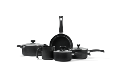 Afbeeldingen van BRINOX S/5 POTTENSET ZWART MASALA LINE
