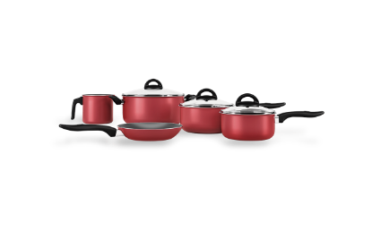 Afbeeldingen van BRINOX CHILLI SET/5 COOKSET CHERRY