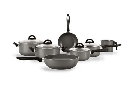Afbeeldingen van BRINOX PANNENSET S/7 SILVER CHILLI