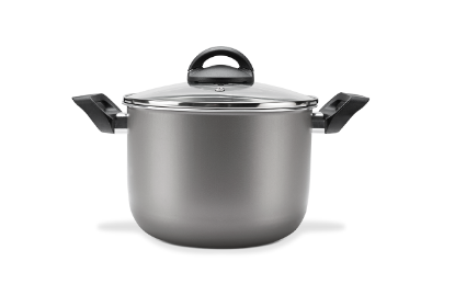 Afbeeldingen van BRINOX  SAUCE PAN M/DEKSEL 24CM/7L CHILLI SILVER